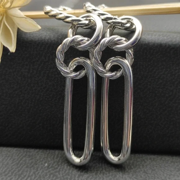 David Yurman 925 silver earrings - Picture 5 of 6